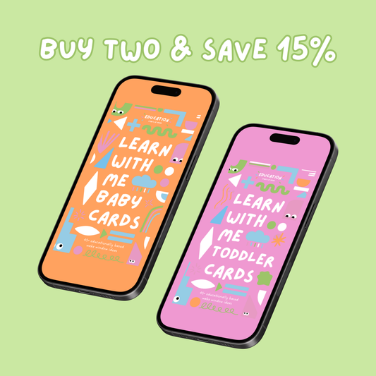 Digital Baby and Toddler Cards Bundle - Education Starts at Home